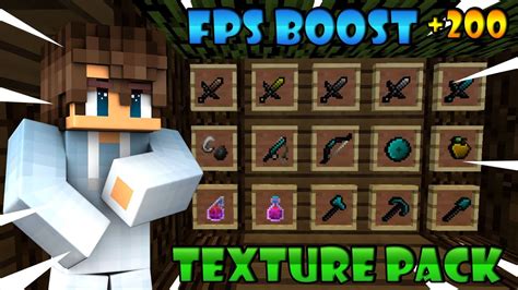Fps Boost Texture Pack 18x 200 Fps Youtube