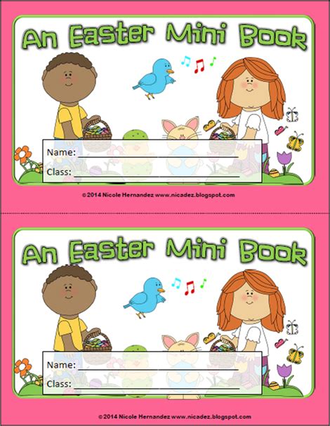 A Teachers Idea An Easter Mini Book Freebie
