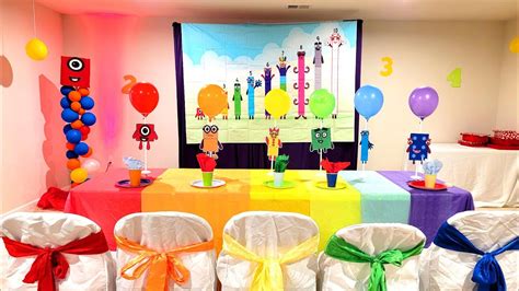 Diy Number Blocks Birthday Party Number Blocks Party Decorations