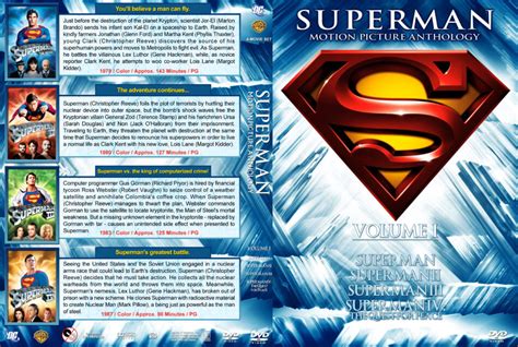 Superman Anthology Vol1 R1 Custom Dvd Cover Dvdcovercom