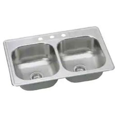 A deep kitchen sinks are nowadays very popular. 33×22 inch Double Bowl Drop In Stainless Steel Sink- 6 ...