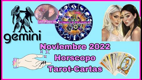 Geminis Gemini Noviembre Sonia La Psiquica Horoscopo Cartas Tarot