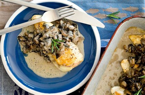 Juicy and tender mushroom stuffed chicken breast recipe in a creamy mustard garlic sauce. Stuffed Chicken Breast with Mushroom Gravy - I'd Rather Be ...