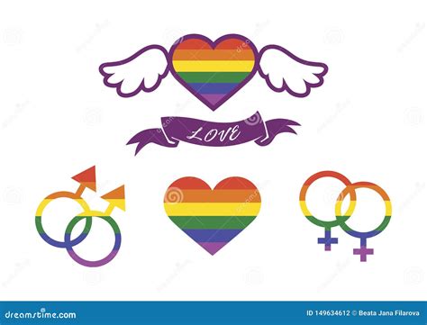 lgbt vector icon set stock vector illustration of homosexuality 149634612
