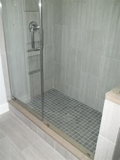 The decision as to whether to choose a horizontal or a vertical wall bed will depend mainly on the height of the ceiling, the area of the room and the space you need for the other furniture items. vertical tile - Contemporary - Bathroom - other metro - by ...