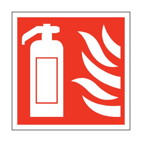 Fire Extinguisher Square Sticker Safety Uk