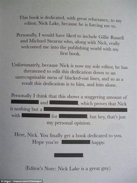 Femail Reveals Some Of The Book Dedications Shared Online Daily Mail