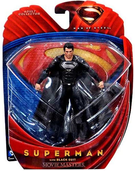 Superman Man Of Steel Movie Masters Superman Action Figure Black Suit