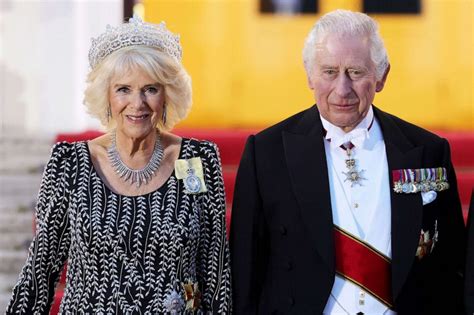 camilla wears tiara nod to queen elizabeth ii in 1st state visit as queen consort abc news