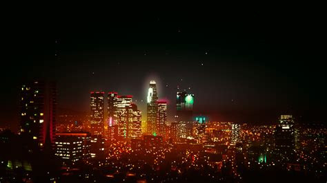 Download City Skyscraper Night Los Santos Video Game Grand Theft Auto V