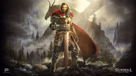 Video Games Stormfall Age Of War Fantasy Art Dragon