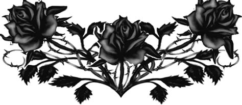 Download Gothic Tattoos Free Download Png Black Rose Tattoo Png Hd
