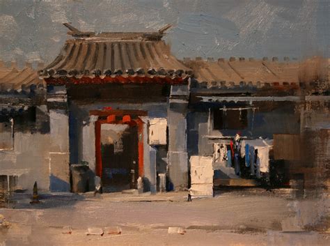 Qiang Huang A Daily Painter Beijing Hutong 2014 2