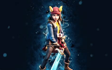 Cool fortnite wallpapers in 2020 epic games fortnite gaming. Download wallpapers Skye, 4k, blue neon lights, Fortnite ...