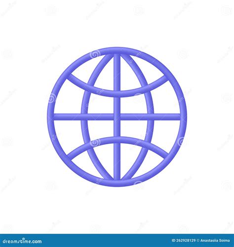 3d Globe Hyperlink Icon Search Sign Web Hosting Technology