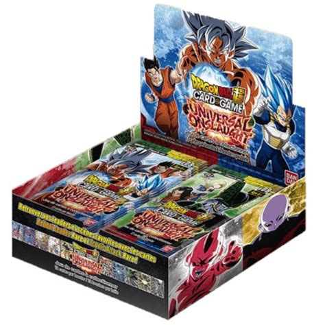 Dragonball, dragonball z, dragonball gt, dragon ball super and all logos, character names and distinctive likenesses thereof are trademarks of vicious rejuvenation reaction and overview (dragon ball super card game)content (youtube.com). Booster Dragon Ball Super Card Game - Universal Onslaught ...