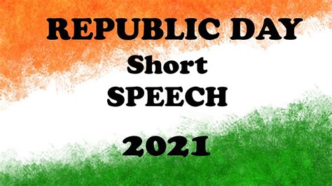 Republic Day Speech 2021 I Short Speech On 26 January I English Speech