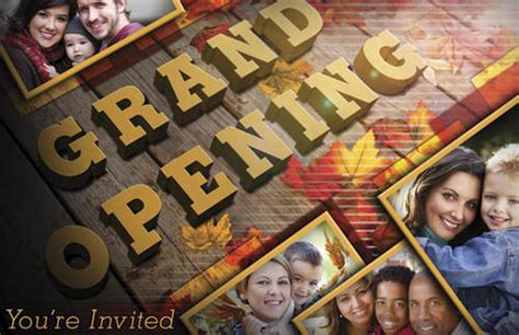 Fall Grand Opening Postcard Church Postcards Outreach Marketing