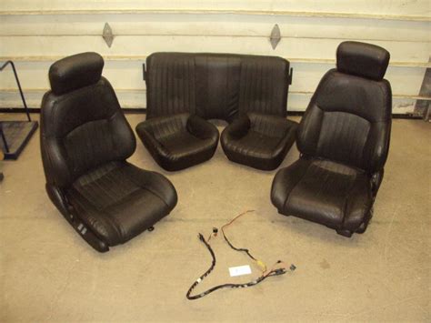 Sell 1982 2002 Firebird Trans Am Leather Seats Front And Rear Ebony Black