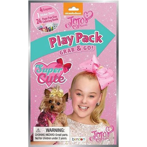 Party Favors Jojo Siwa Grab N Go Play Pack 1pc