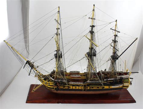 A Scratch Built Model Of A 17th Century Sailing Ship On