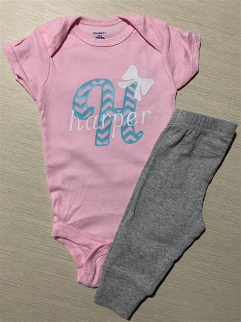 This Includes My Personalized Girl Onesie Which Has First Initial With