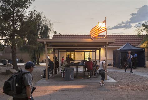 las vegas homeless courtyard now open 24 7 las vegas review journal