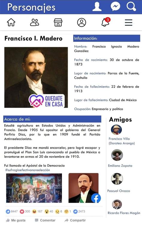 The Facebook Page For Francisco I Madero