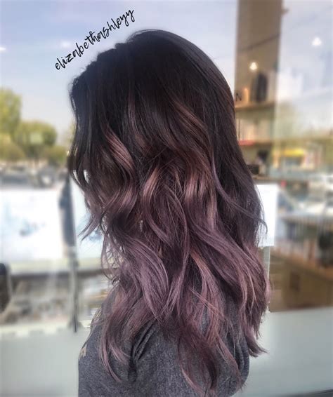 Purple Balayage Hair Color