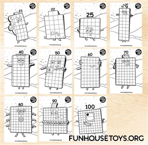 Fun House Toys Numberblocks Fun Printables For Kids Numbers For