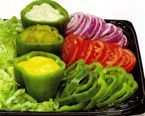 Lee kum kee international holdings made in china. Condiment Tray with a variety of color peppers though ...