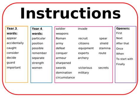 Instructions Wordmat Teaching Resources