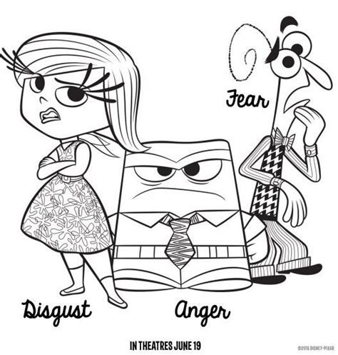 Inside out is a 2015 animated film produced by pixar animation studios and distributed by walt disney pictures. 17 Free Inside Out Printable Activities - Mrs. Kathy King | Inside out coloring pages, Coloring ...