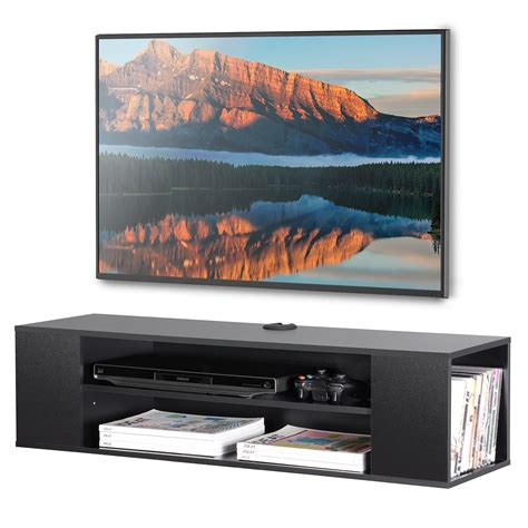 Buy Fitueyes Floating Tv Unit Cabinet Wall Mounted Tv Shelf With 4