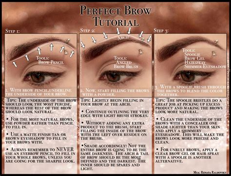 Perfect Brow Tutorial By Psychoren On Deviantart