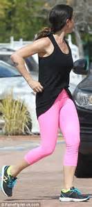Alanis Morissette Adds A Girlie Dimension To Her Workout Gear With A
