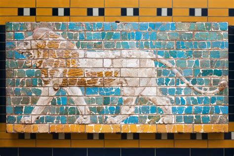 Fragment Of The Babylonian Ishtar Gate In The Archaeology Museum