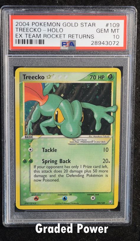 Pokemon EX Team Rocket Returns Treecko PSA 10 Gold Star