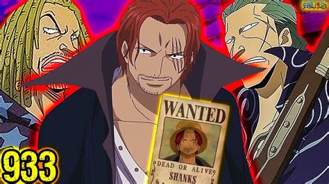 Shanks And The Red Haired Pirates Bounty Predictions One Piece 933