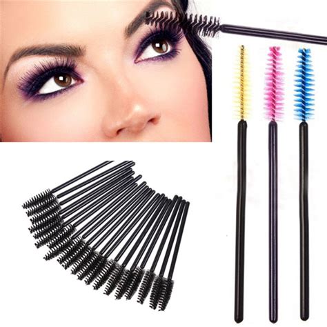 50pcs Disposable Eyelash Brush Mascara Wands Applicator Spoolers Makeup