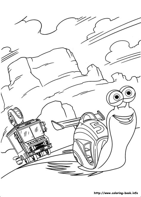 This turbo the snail coloring page is available for free in turbo coloring pages. Turbo Coloring Pages - Coloring Home