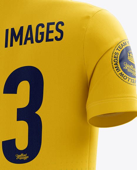 Download Men's Full Soccer Kit with V-Neck Shirt Mockup (Hero Back ...