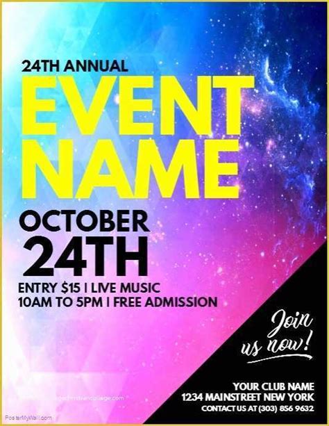 Free Printable Event Flyer Templates Of 55 Free Party And Event Flyer Psd
