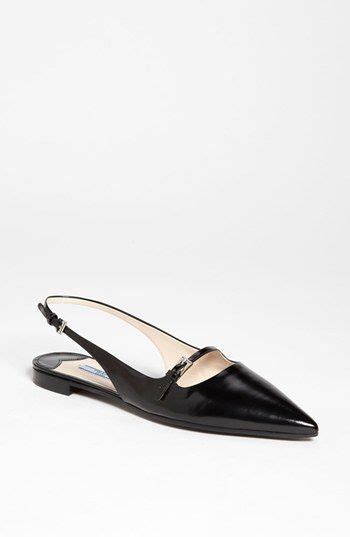 Prada Pointy Toe Slingback Flat Nordstrom Slingback Flats Shoes