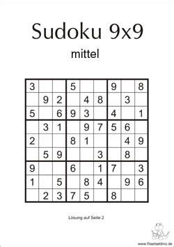 Die rätselherausforderung für alle schulkinder! Sudoku Vorlage - mittel | Sudoku rätsel, Sudoku, Rätsel ...