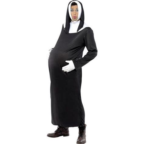 Pregnant Nun Funny Adult Costume Funny Adult Costumes Fashion Adult Costumes