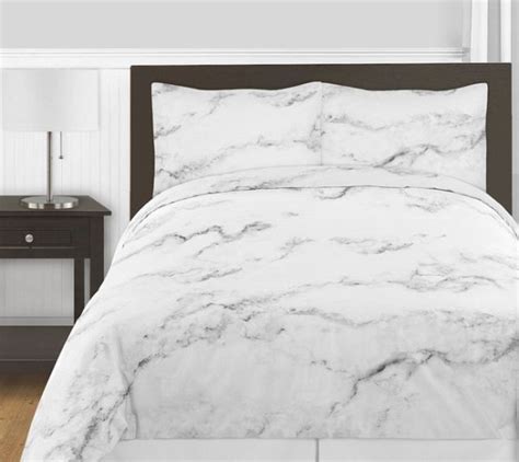 I hadn't appreciated that the set is light grey and pink but goes with the room. Marble Comforter Set - 3 Piece Full/Queen Size By Sweet ...