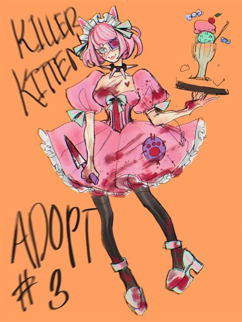 Open Adopt Set Price Killer Kitten By Colorgirl787 On Deviantart