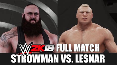 This will not only be a welcomed rematch but it will also mean lesnar will likely carry the universal title into the royal rumble in january seeing how it's the next big event after. WWE 2K18 GAMEPLAY: Brock Lesnar w. Paul Heyman vs. Braun ...