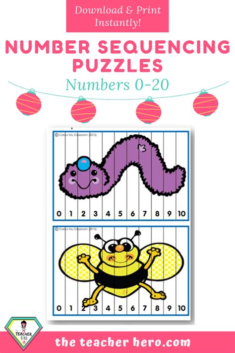 Number Sequencing Puzzles 0 20